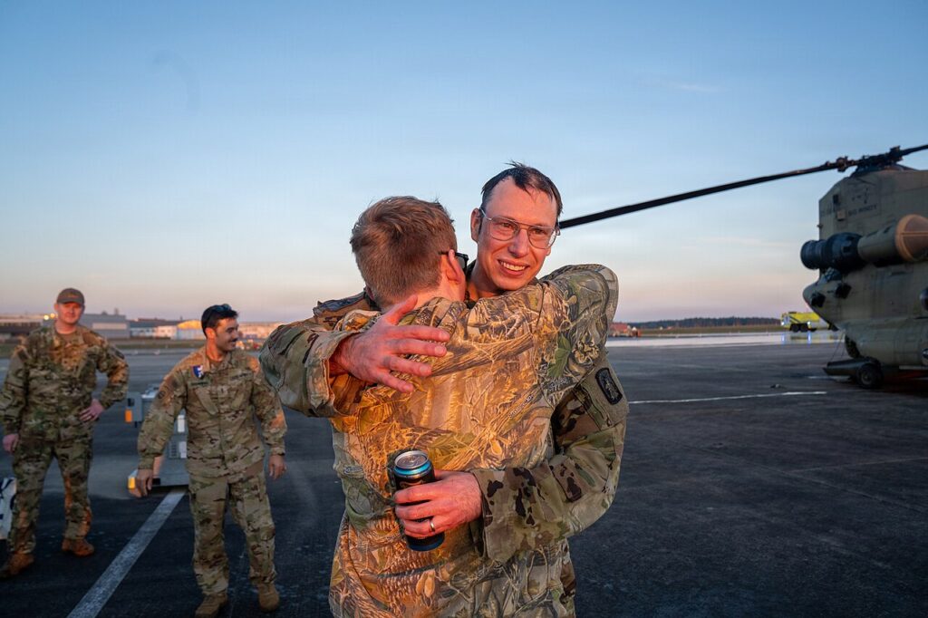 Bravo Company, 1-214th GSAB honors first sergeant with final flight over Neuschwanstein Castle (9550162).jpg