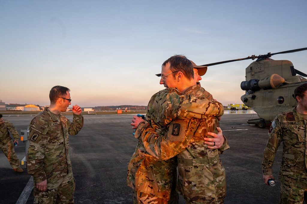 Bravo Company, 1-214th GSAB honors first sergeant with final flight over Neuschwanstein Castle (9550161).jpg
