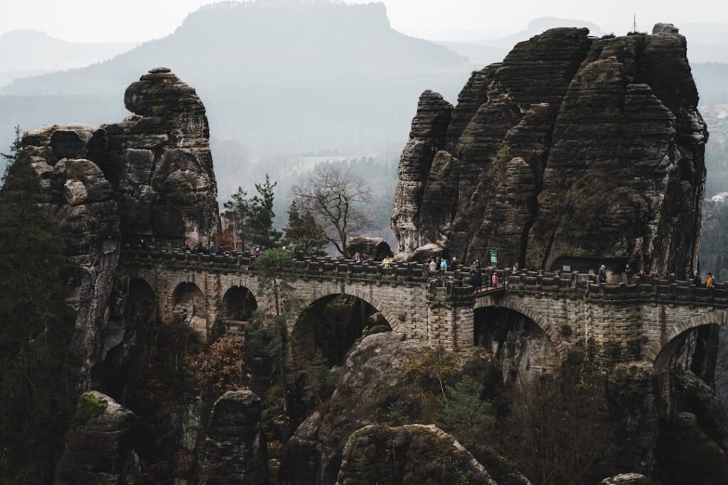 Bastei bridge Saxon Switzerland Germany