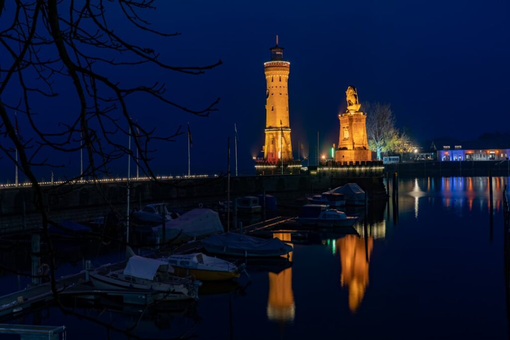 Lindau Bavaria harbour